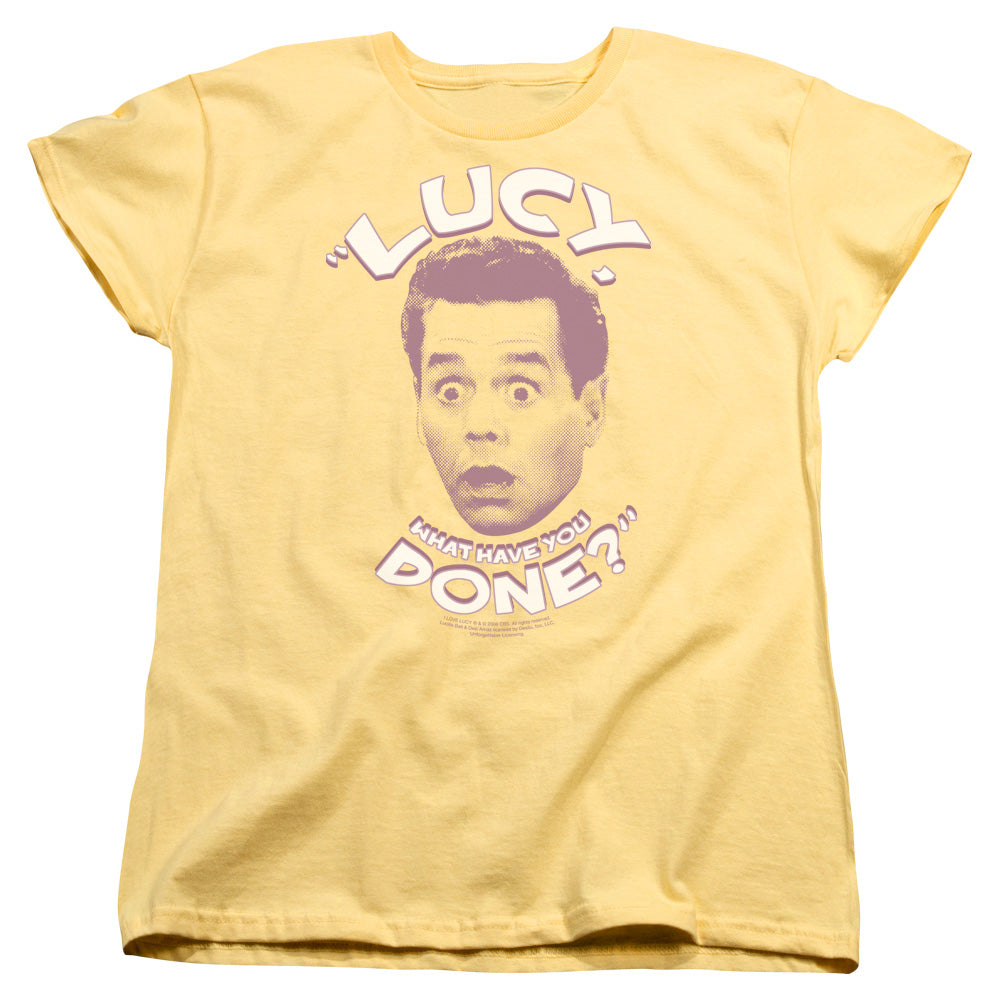 I Love Lucy What Have You Done Womens T Shirt Banana Officially Licensed