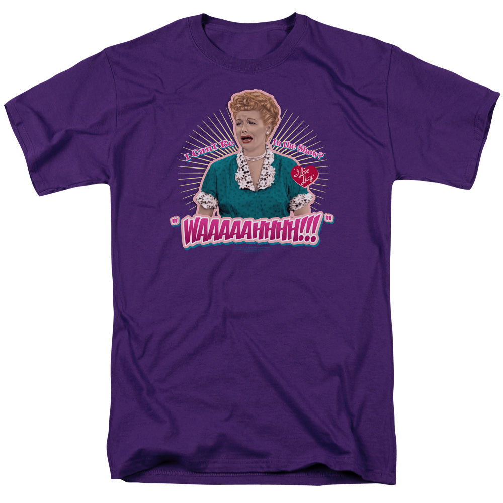 I Love Lucy Waaaaahhhh!!! Mens T Shirt Purple Officially Licensed