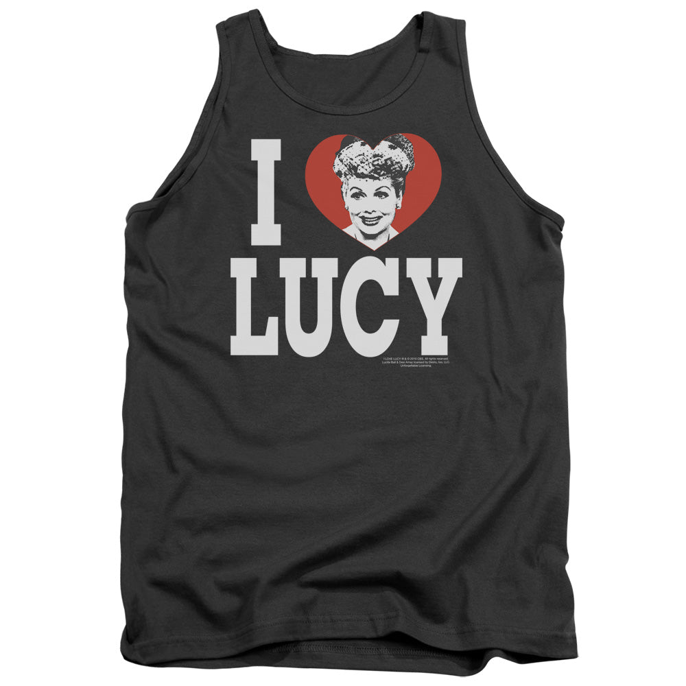 I Love Lucy I Love Lucy Mens Tank Top Shirt Charcoal Officially Licensed