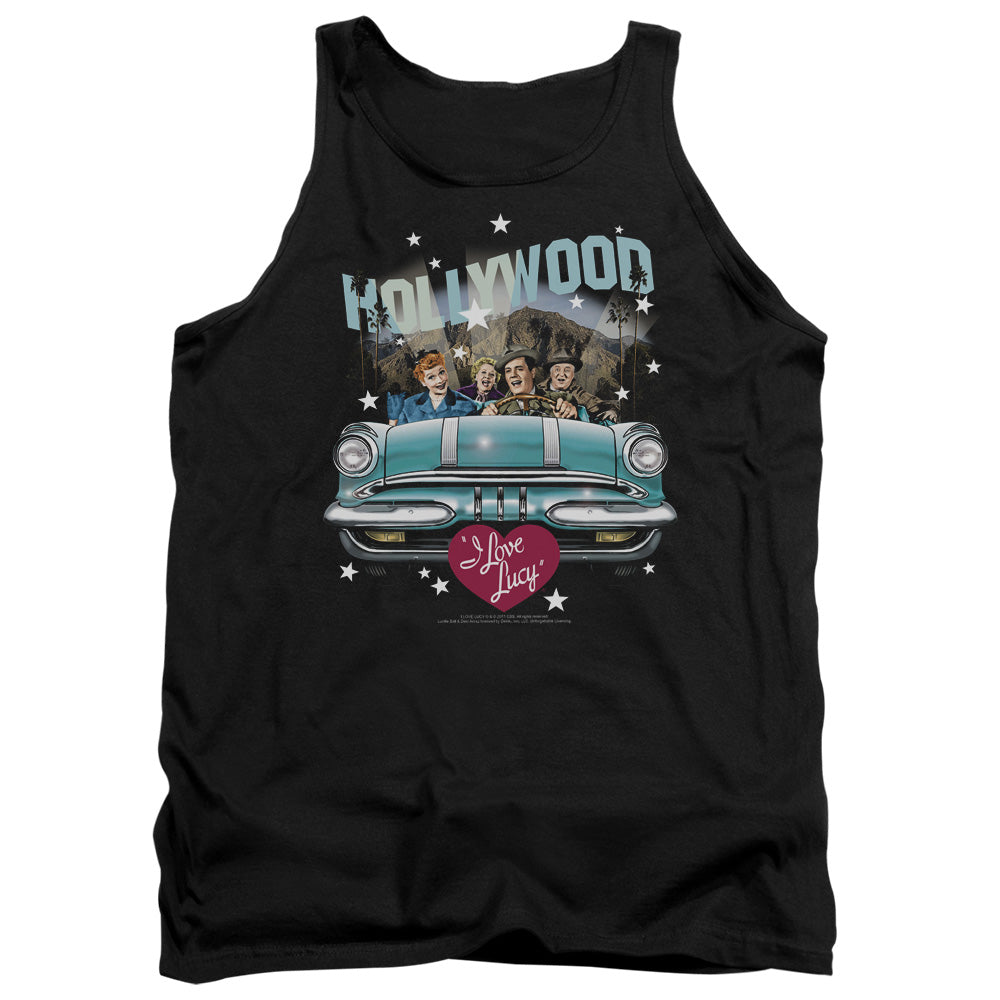 I Love Lucy Hollywood Road Trip Mens Tank Top Shirt Black Officially Licensed