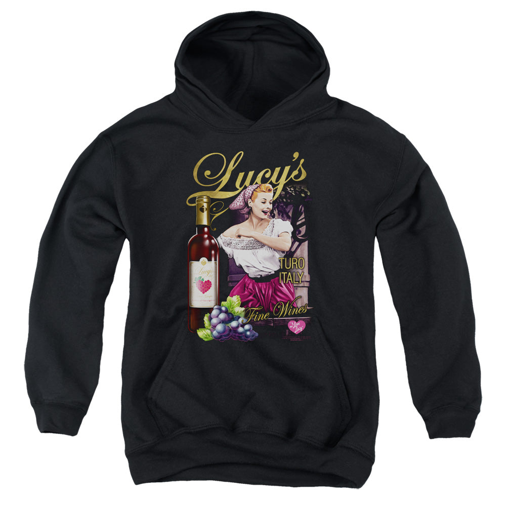 I Love Lucy Bitter Grapes Kids Youth Hoodie Black Officially Licensed