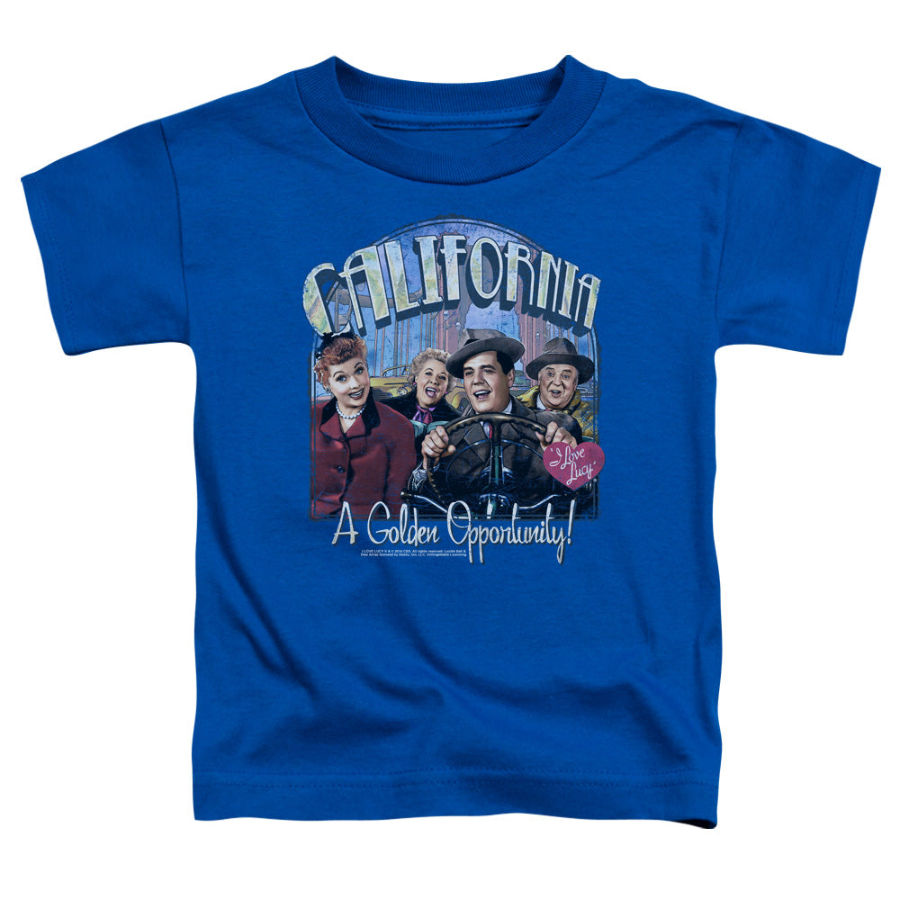 I Love Lucy Golden Opportunity Toddler Kids Youth T Shirt Royal Blue Officially Licensed