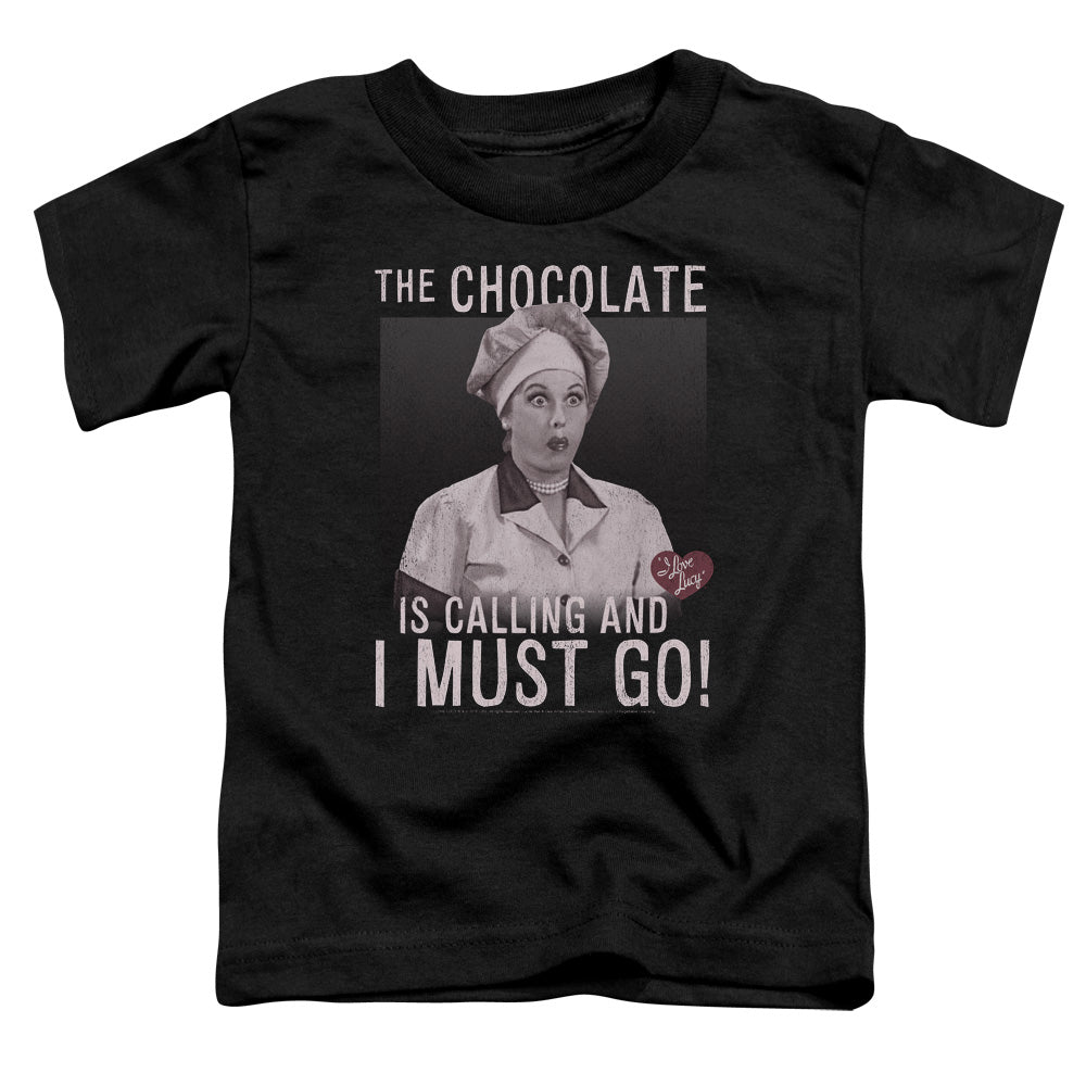 I Love Lucy Chocolate Calling Toddler Kids Youth T Shirt Black Officially Licensed