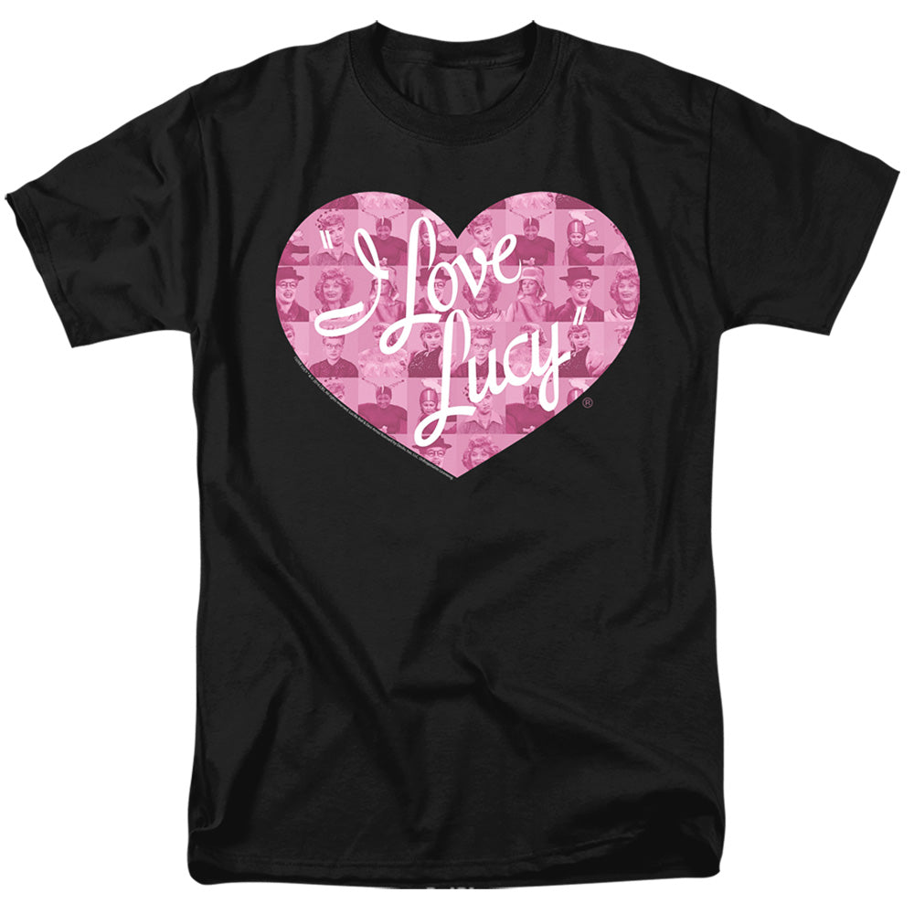 I Love Lucy Many Moods Logo Mens T Shirt Black Officially Licensed