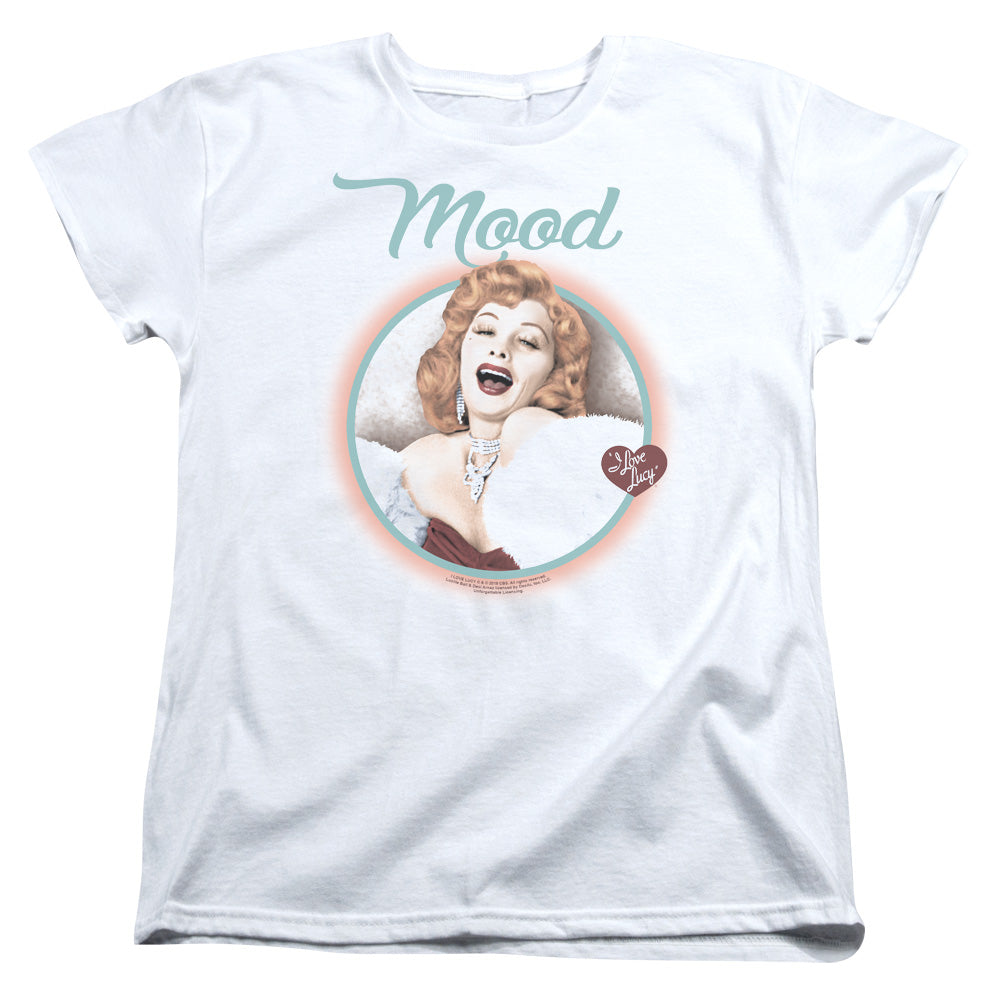 I Love Lucy Mood S S Women's Tee White Officially Licensed