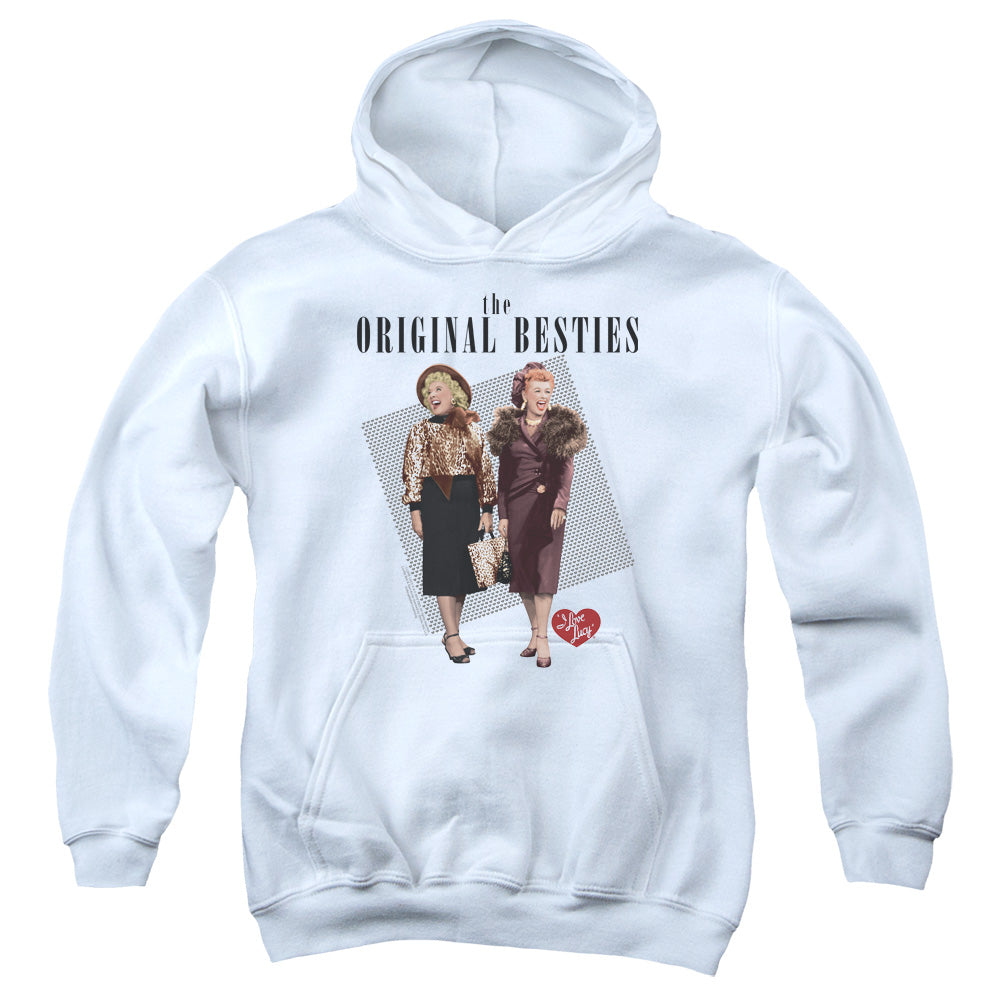 I Love Lucy Original Bestie Kids Youth Hoodie White Officially Licensed