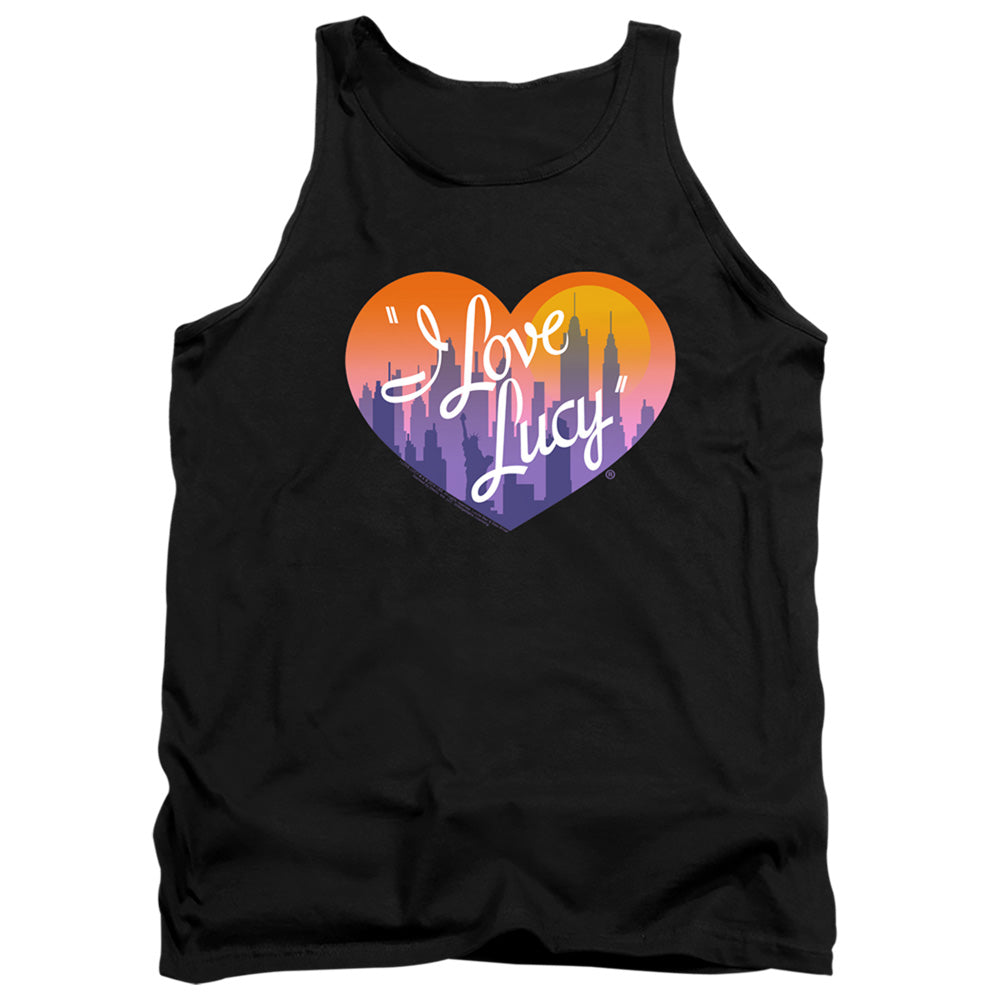 I Love Lucy Heart Of The City Mens Tank Top Shirt Black Officially Licensed
