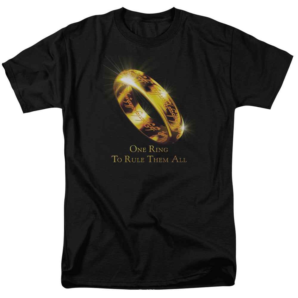 Lord of the Rings One Ring Mens T Shirt Black Officially Licensed