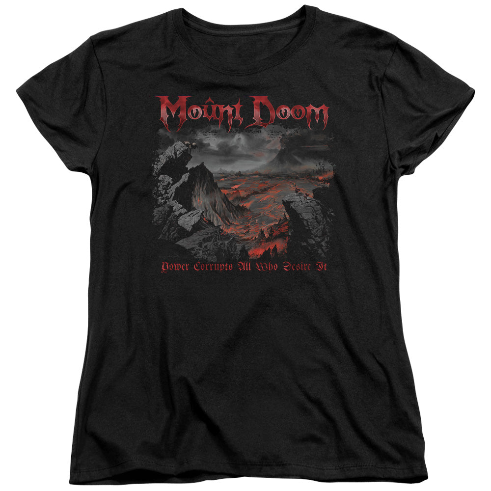 Lord Of The Rings Power Corrupts Womens T Shirt Black Officially Licensed