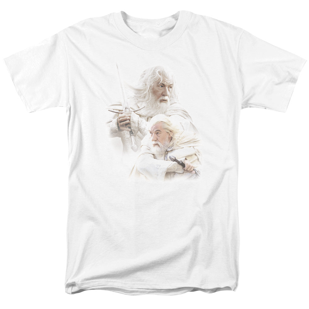 Lord Of The Rings Gandalf The White Mens T Shirt White Officially Licensed