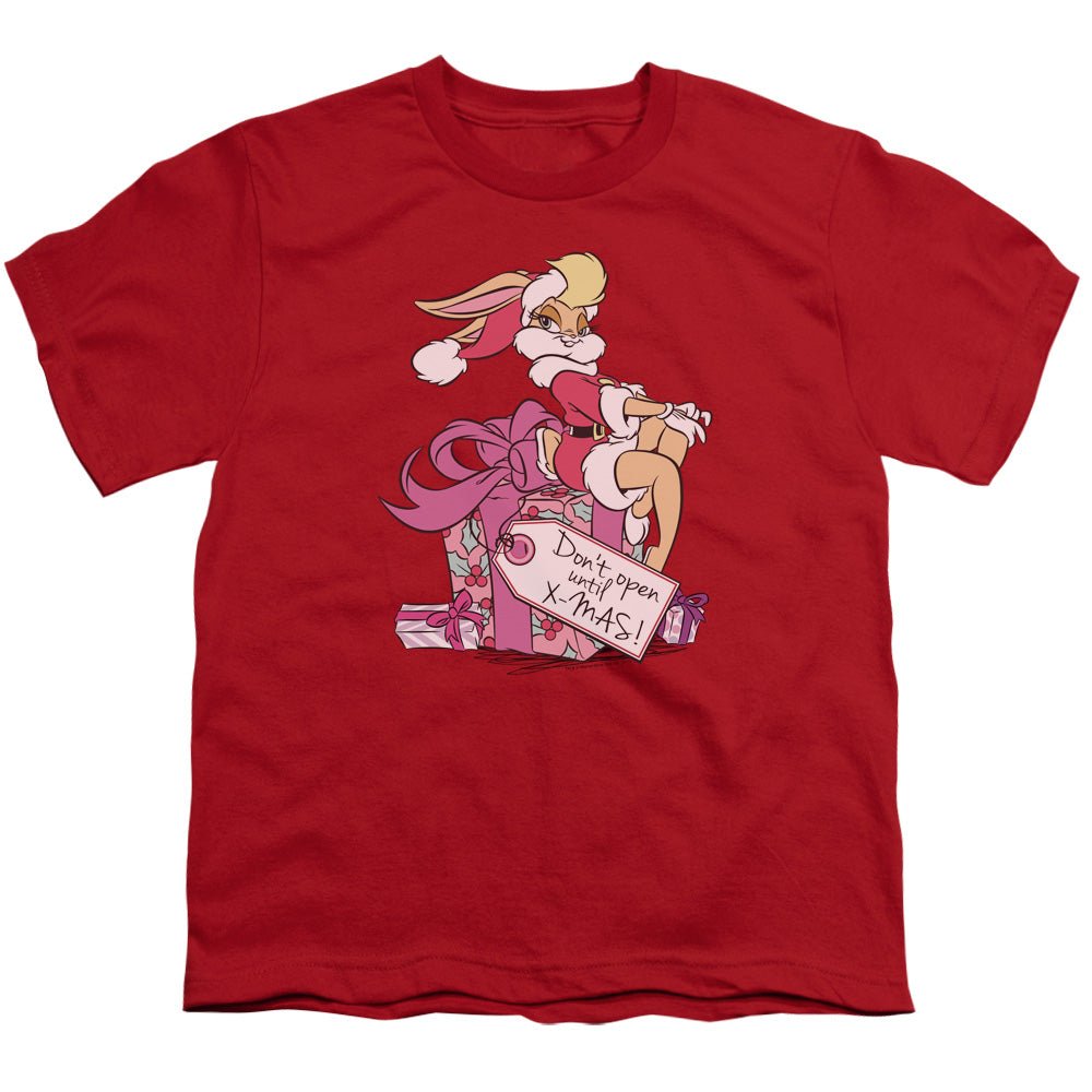 Looney Tunes Lola Present Kids Youth T Shirt Red Officially Licensed