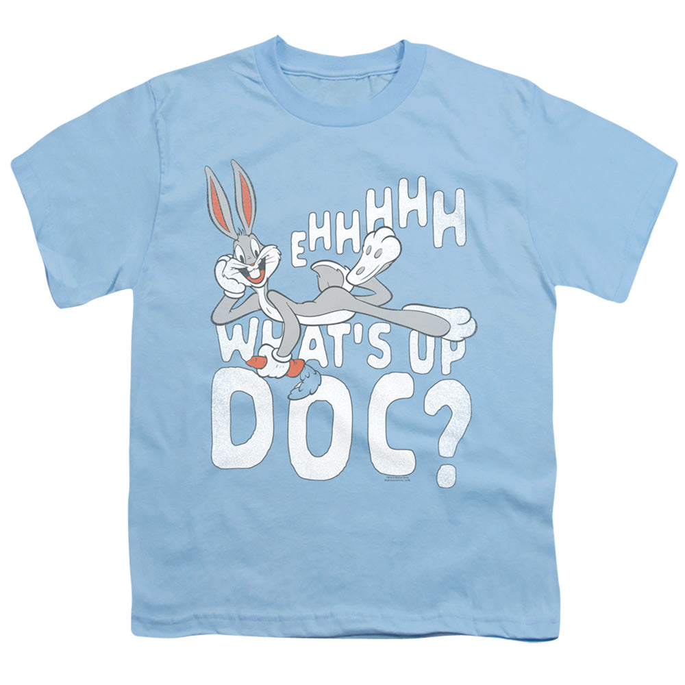 Looney Tunes Whats Up Kids Youth T Shirt Light Blue Officially Licensed