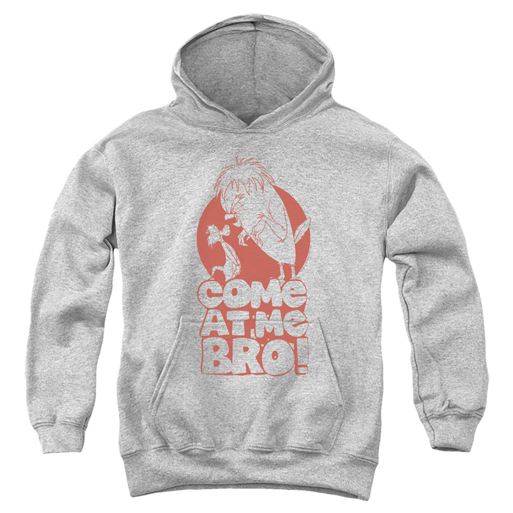 Looney Tunes Come at Me Kids Youth Hoodie Athletic Heather Officially Licensed