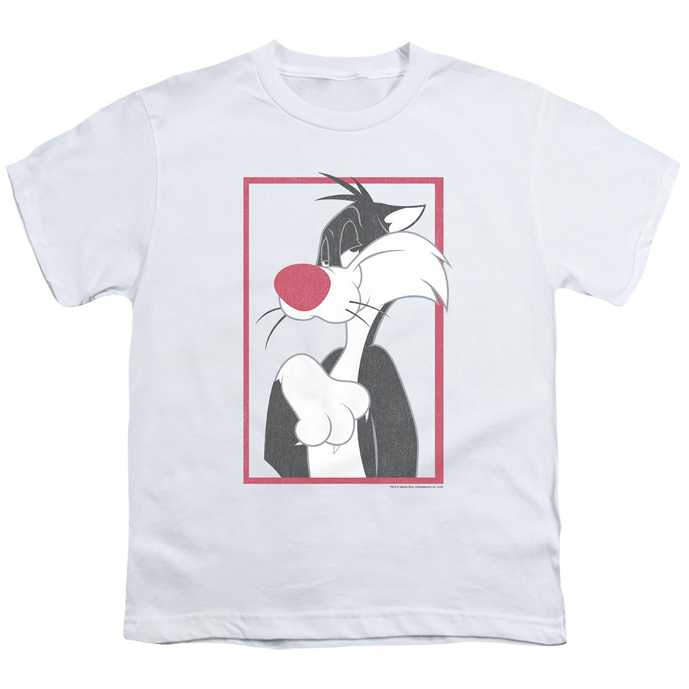 Looney Tunes Sylvester Kids Youth T Shirt White Officially Licensed