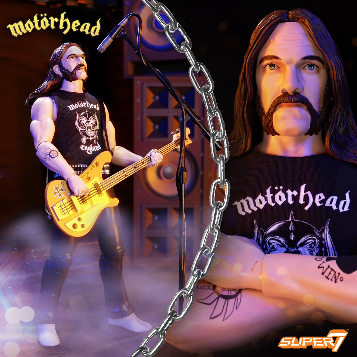 Motorhead Ultimates Lemmy Kilmister 7 Inch Action Figure