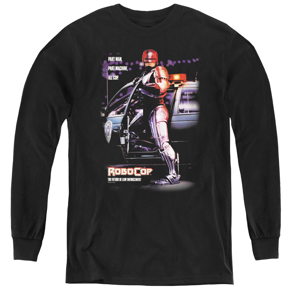 Robocop Poster Long Sleeve Kids Youth T Shirt Black Officially Licensed