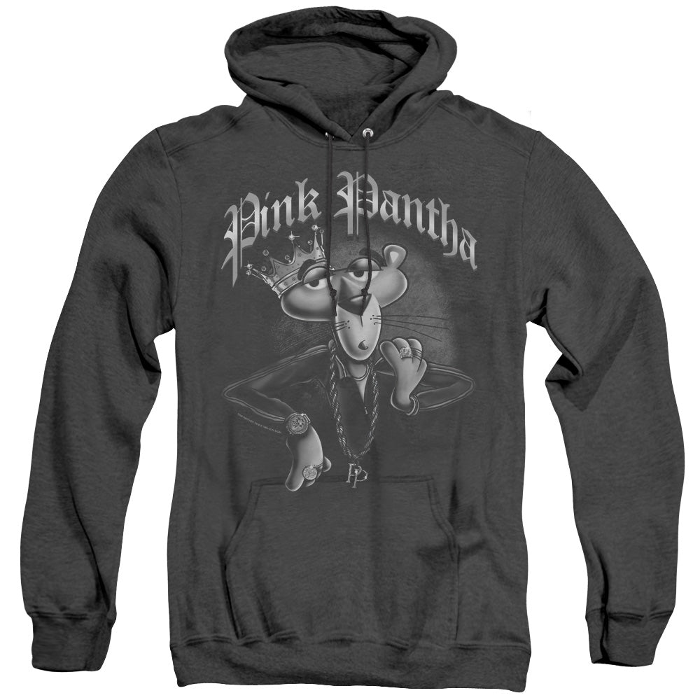 Pink Panther Pink Pantha Heather Mens Hoodie Black Officially Licensed
