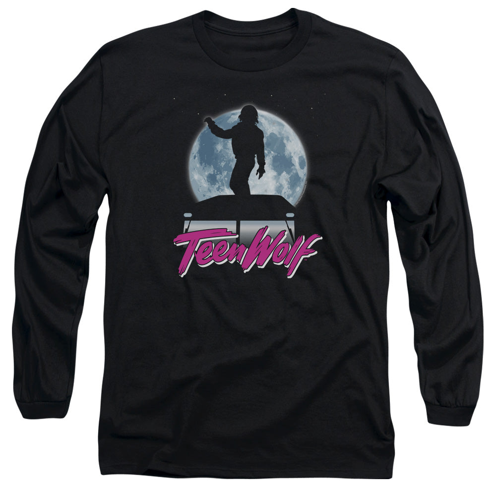 Teen Wolf Moonlight Surf Mens Long Sleeve Shirt Black Officially Licensed