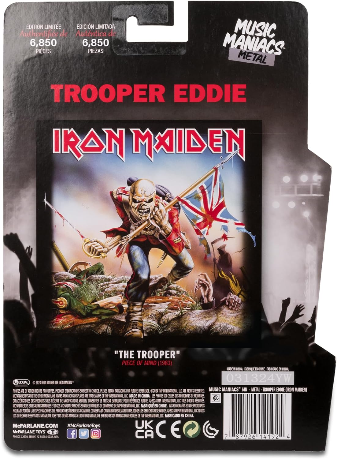 McFarlane Music Maniacs Iron Maiden Eddie Action Figure Limited Edition