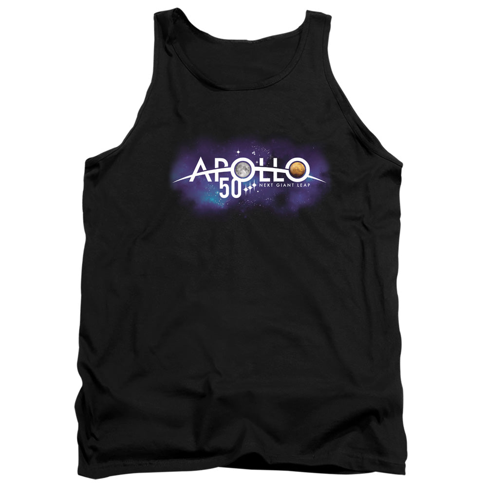 Nasa Next Giant Leap Mens Tank Top Shirt Black Officially Licensed