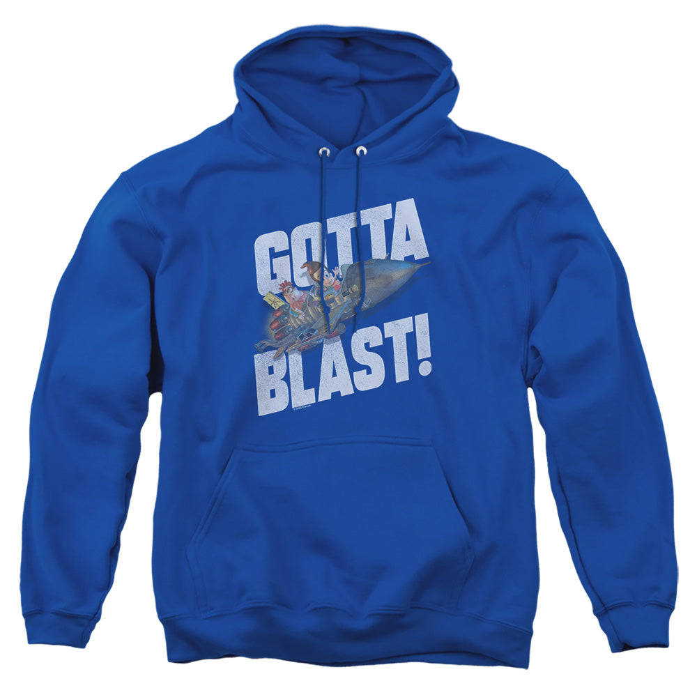 Jimmy Neutron Jimmy Neutron Gotta Blast Mens Hoodie Royal Officially Licensed