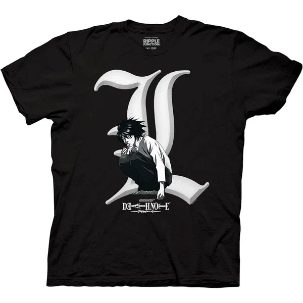 Death Note L On Letter L T-Shirt