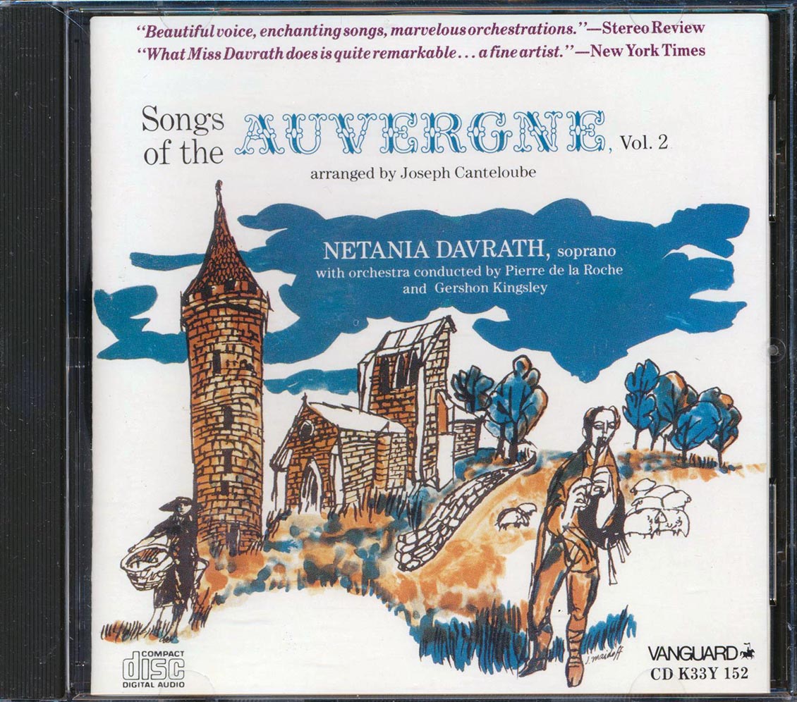 Netania Davrath - Songs of the Auvergne, Vol. 2 [1985 Japan