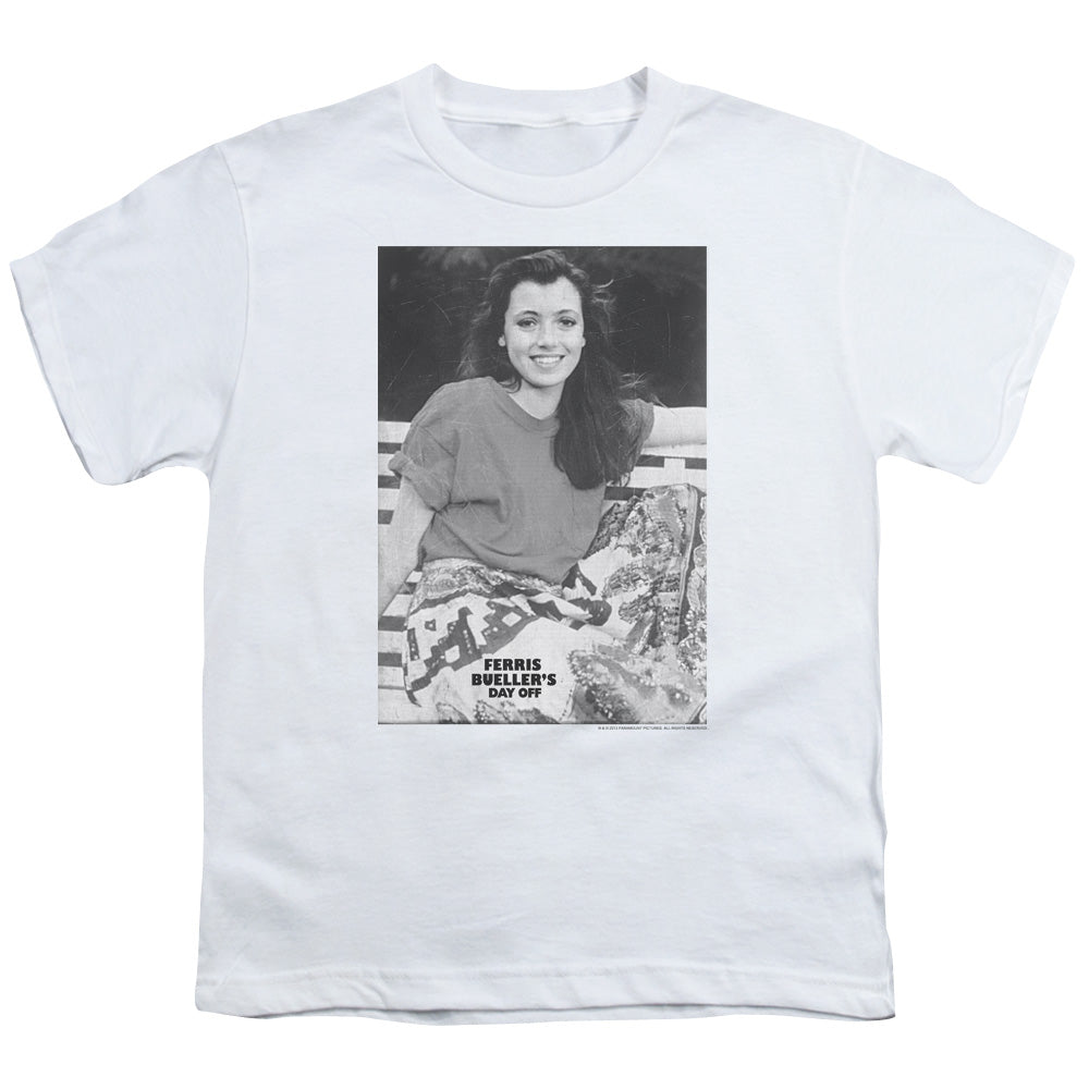 Ferris Buellers Day Off Sloane Kids Youth T Shirt White Officially Licensed