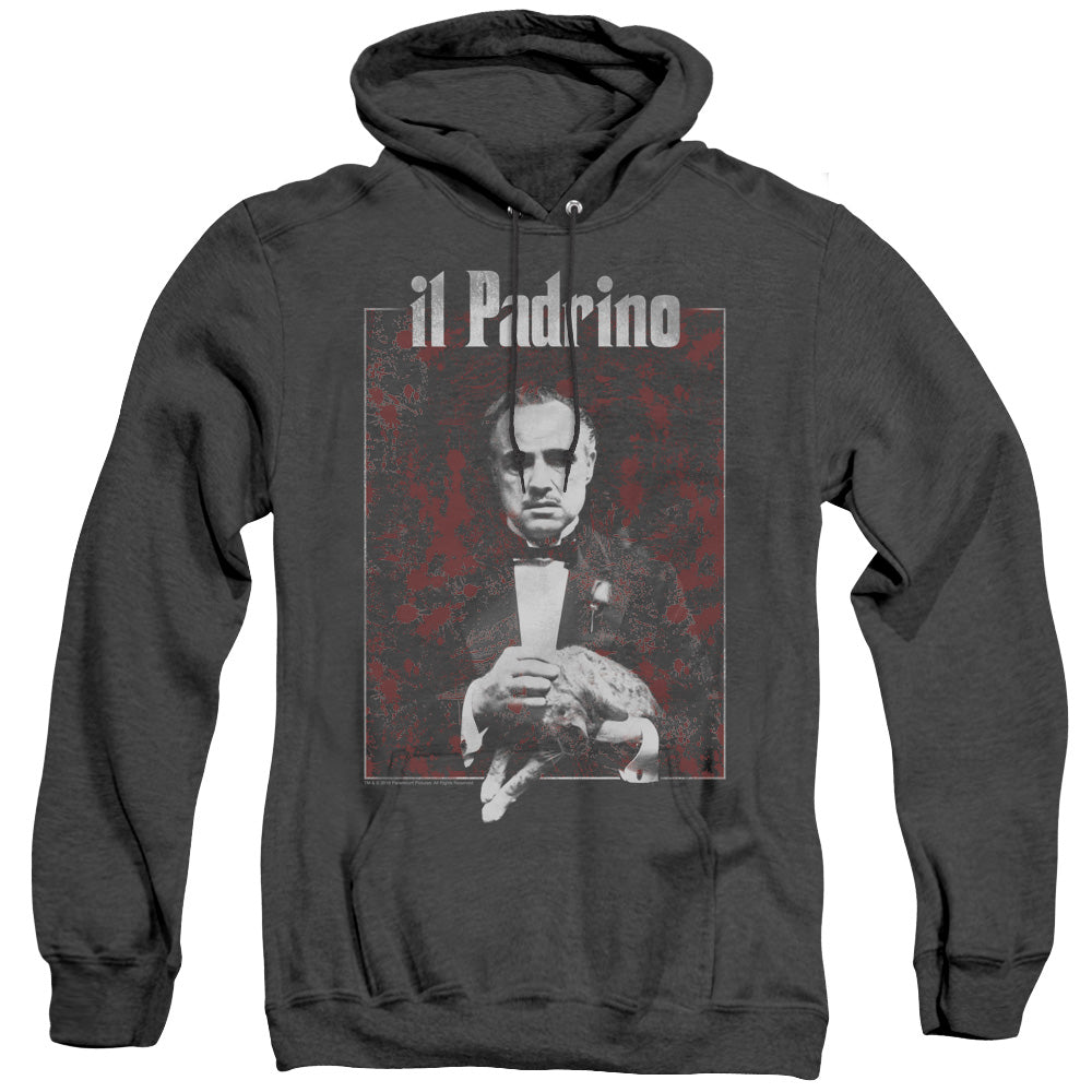 Godfather Sangue Heather Mens Hoodie Black Officially Licensed