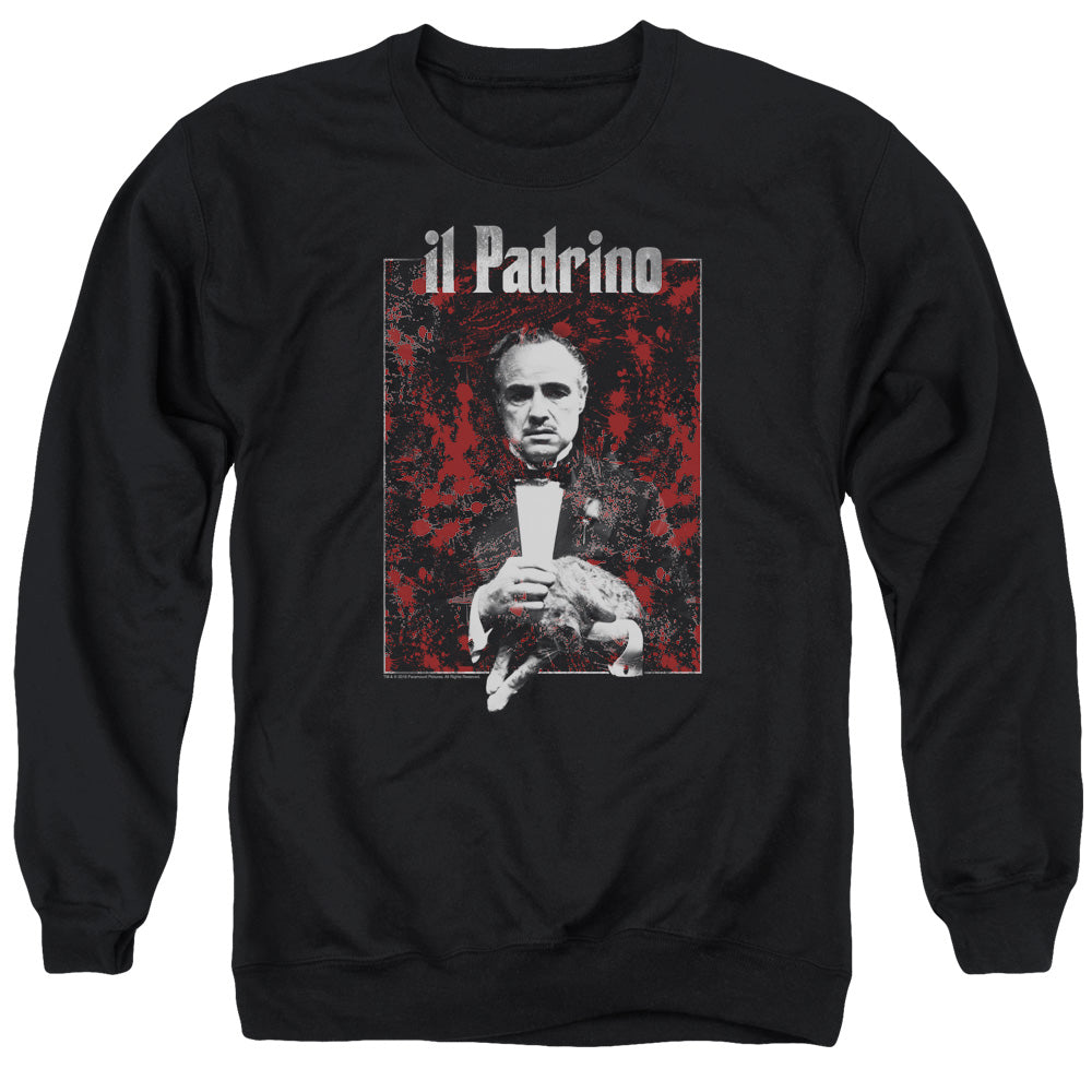 Godfather Sangue Mens Crewneck Sweatshirt Black Officially Licensed