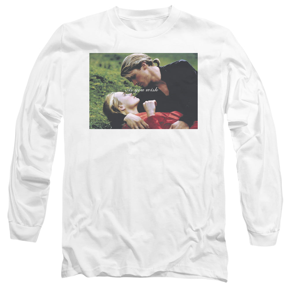 Princess Bride As You Wish Mens Long Sleeve Shirt White Officially Licensed