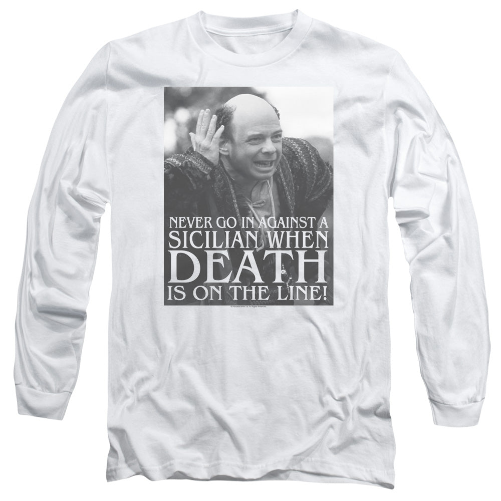 The Princess Bride Sicilian Mens Long Sleeve Shirt White Officially Licensed