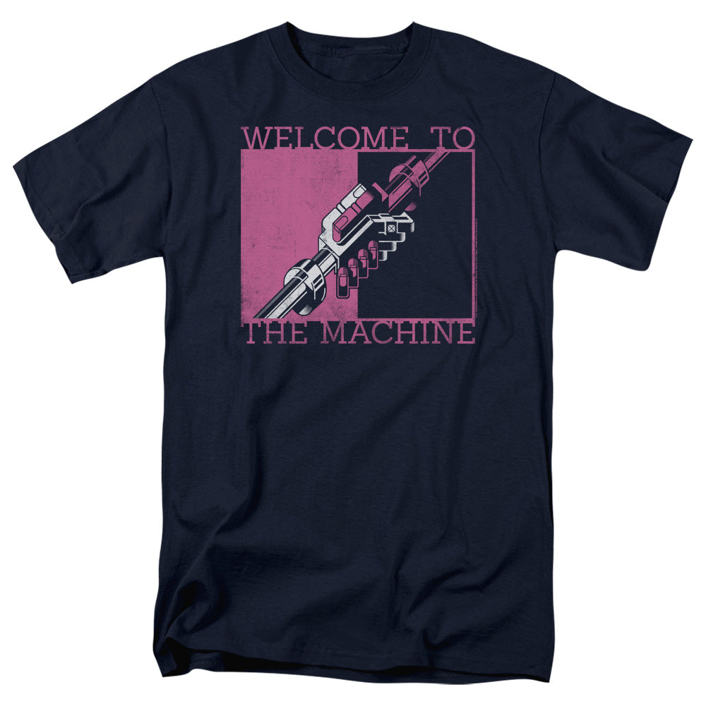 Pink Floyd Welcome To The Machine Mens T Shirt Navy Officially Licensed