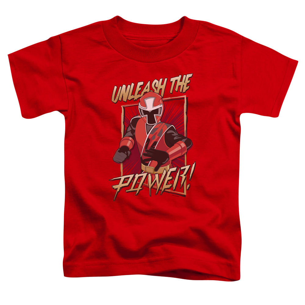 Power Rangers Unleash Toddler Kids Youth T Shirt Red Officially Licensed
