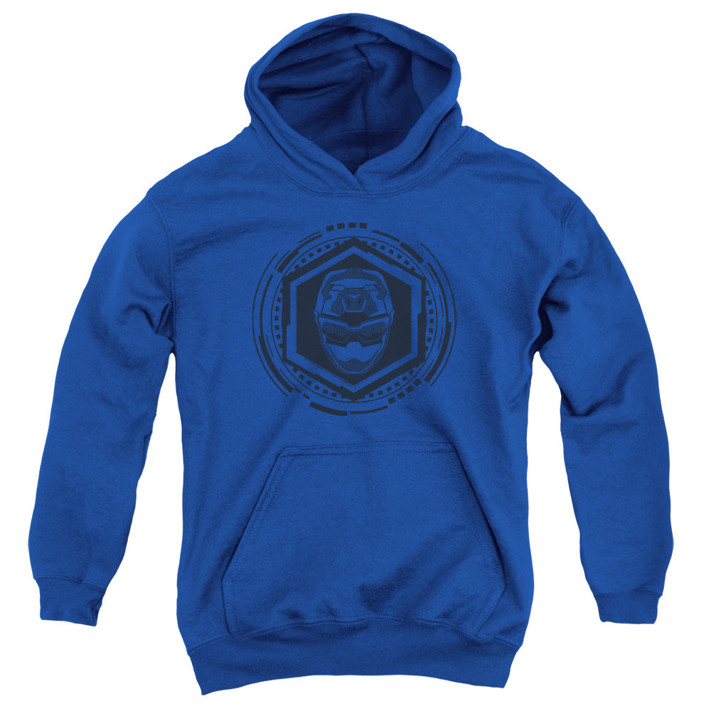 Power Rangers Blue Ranger Kids Youth Hoodie Royal Blue Officially Licensed
