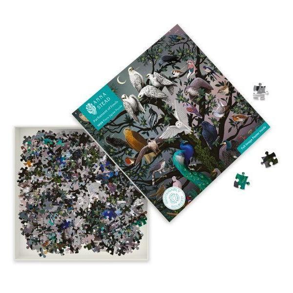 Parliament of Fowls by Anna Stead 1000 Piece Jigsaw Puzzle Flame Tree