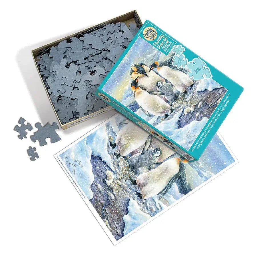 Penguin Family 350 Piece Family Jigsaw Puzzle Cobble Hill