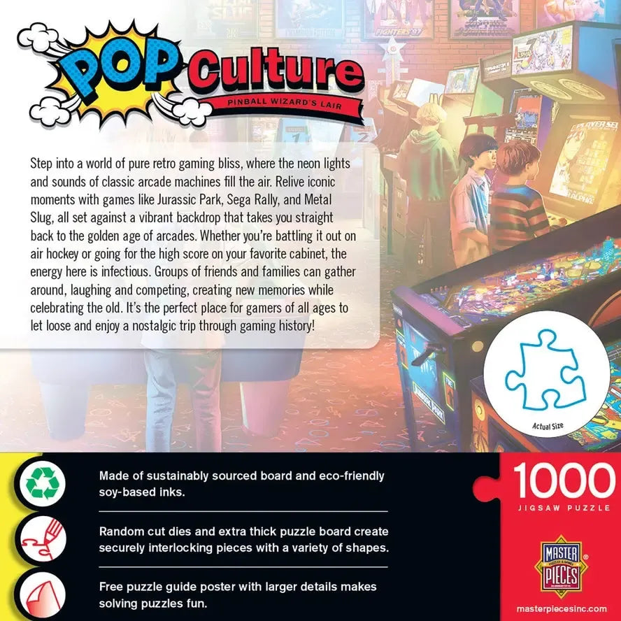 Pinball Wizard's Lair Pop Culture 1000 Piece Jigsaw Puzzle MasterPieces