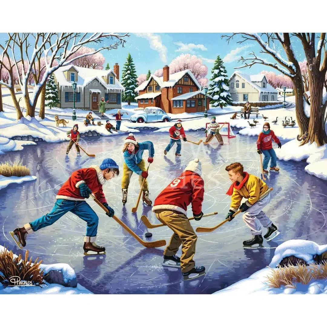Pond Hockey 210 Piece Jigsaw Puzzle Boardwalk