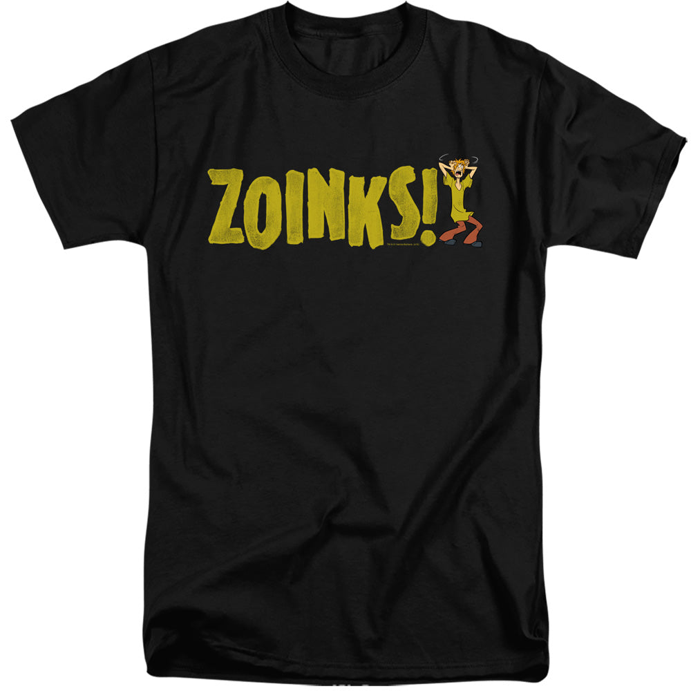 Scooby Doo Zoinks Mens Tall T Shirt Black Officially Licensed