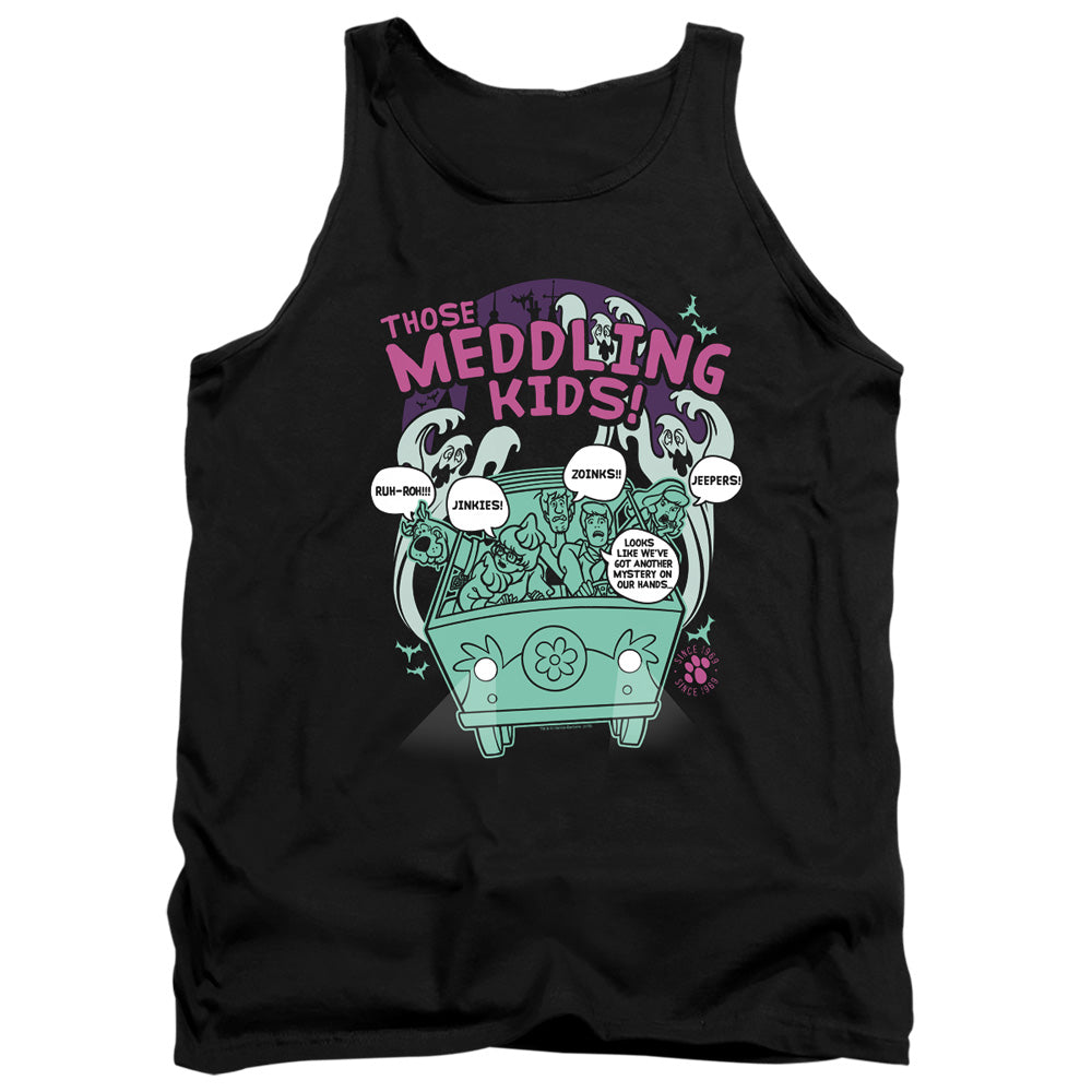 Scooby Doo Meddling Since 1969 Mens Tank Top Shirt Black Officially Licensed