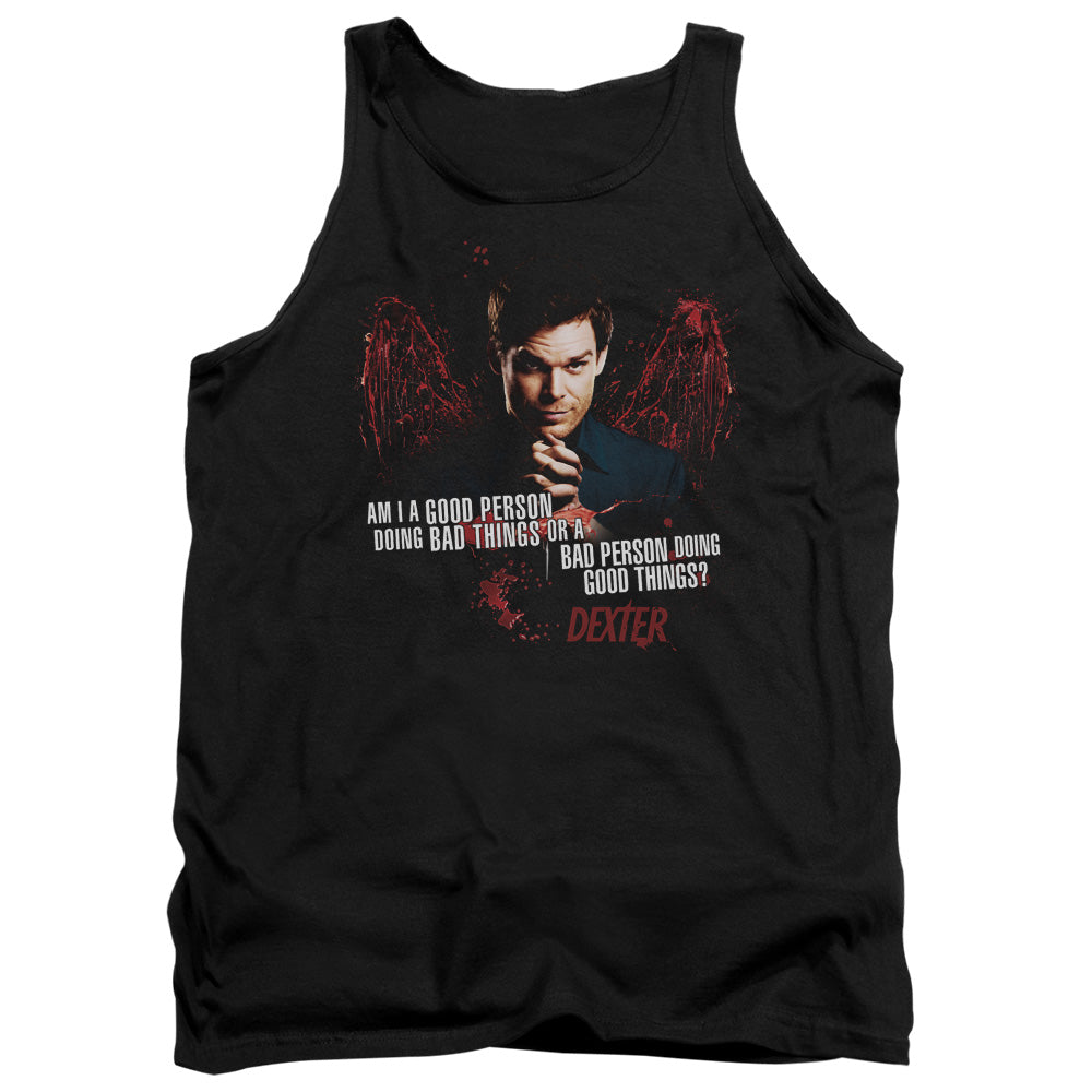 Dexter Good Bad Mens Tank Top Shirt Black Officially Licensed