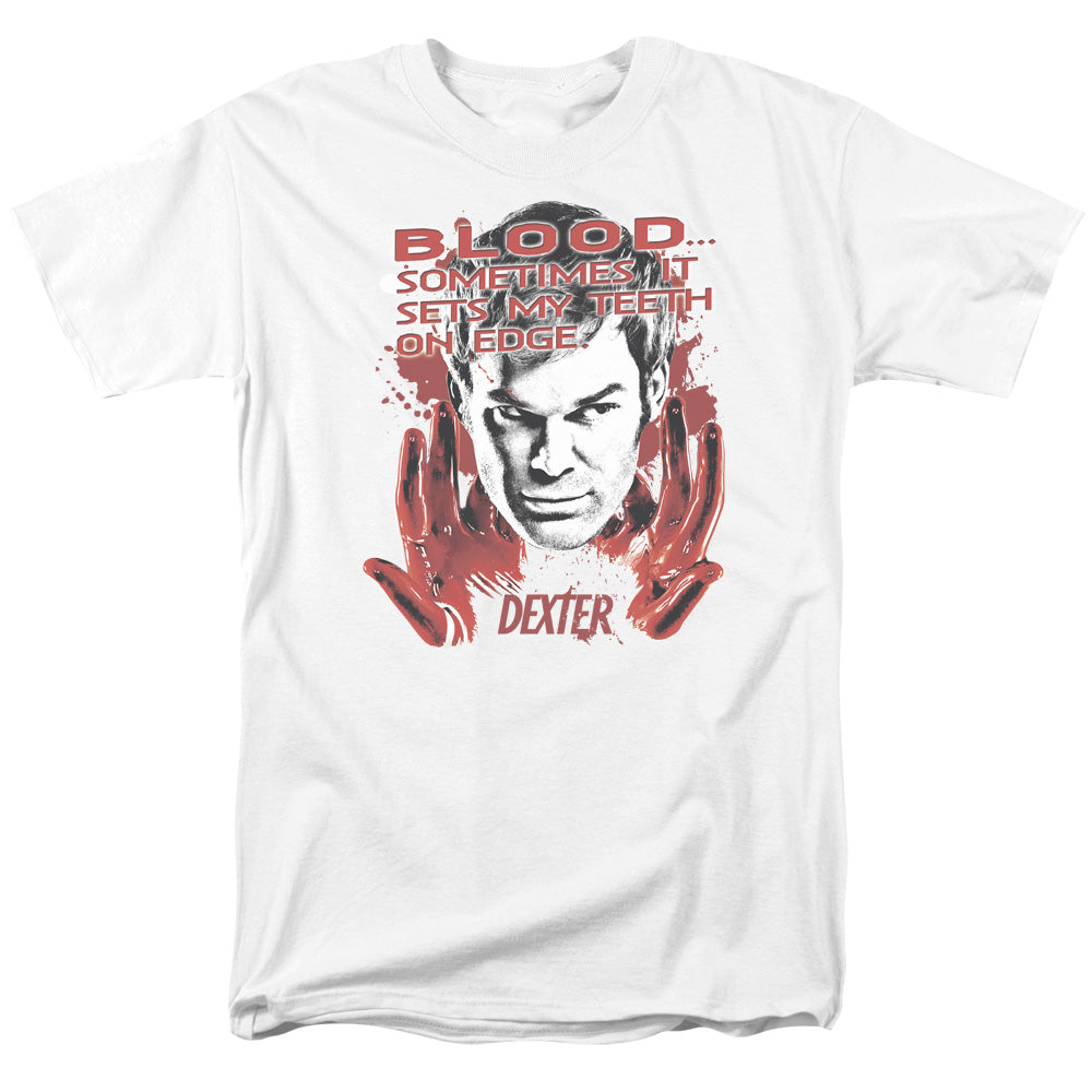 Dexter Blood Mens T Shirt White Officially Licensed