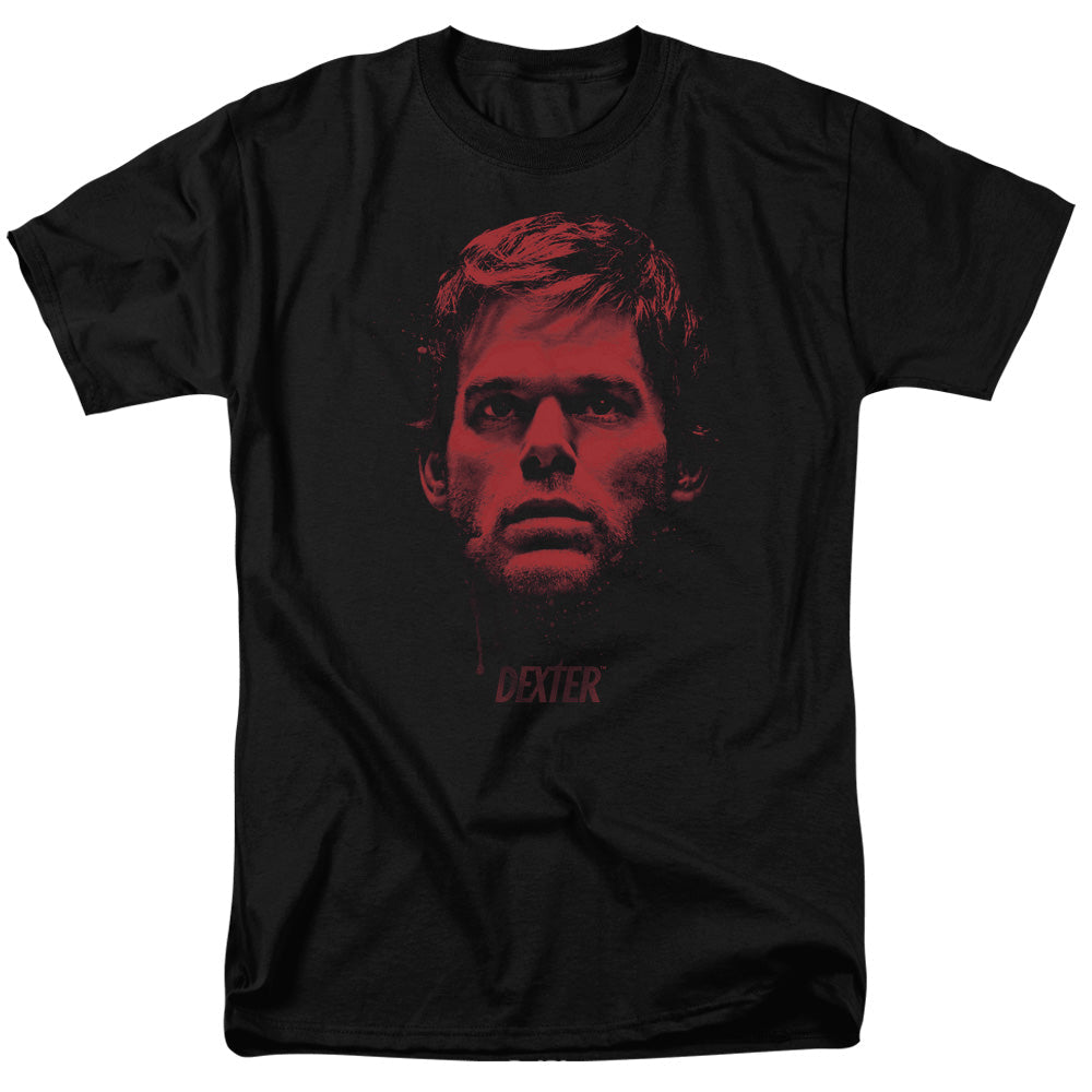 Dexter Bloody Face Mens T Shirt Black Officially Licensed