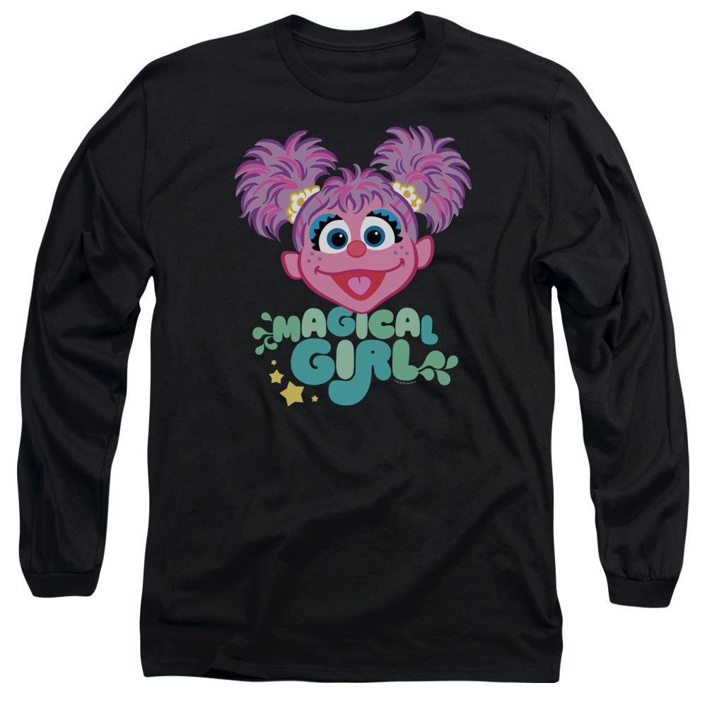 Sesame Street Scribble Head Mens Long Sleeve Shirt Black Officially Licensed