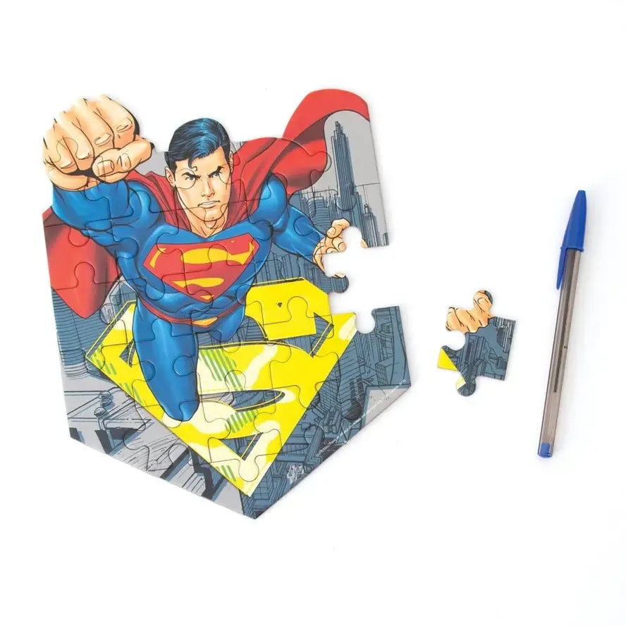 Superman 24 Piece Mini Shaped Jigsaw Puzzle Paper House