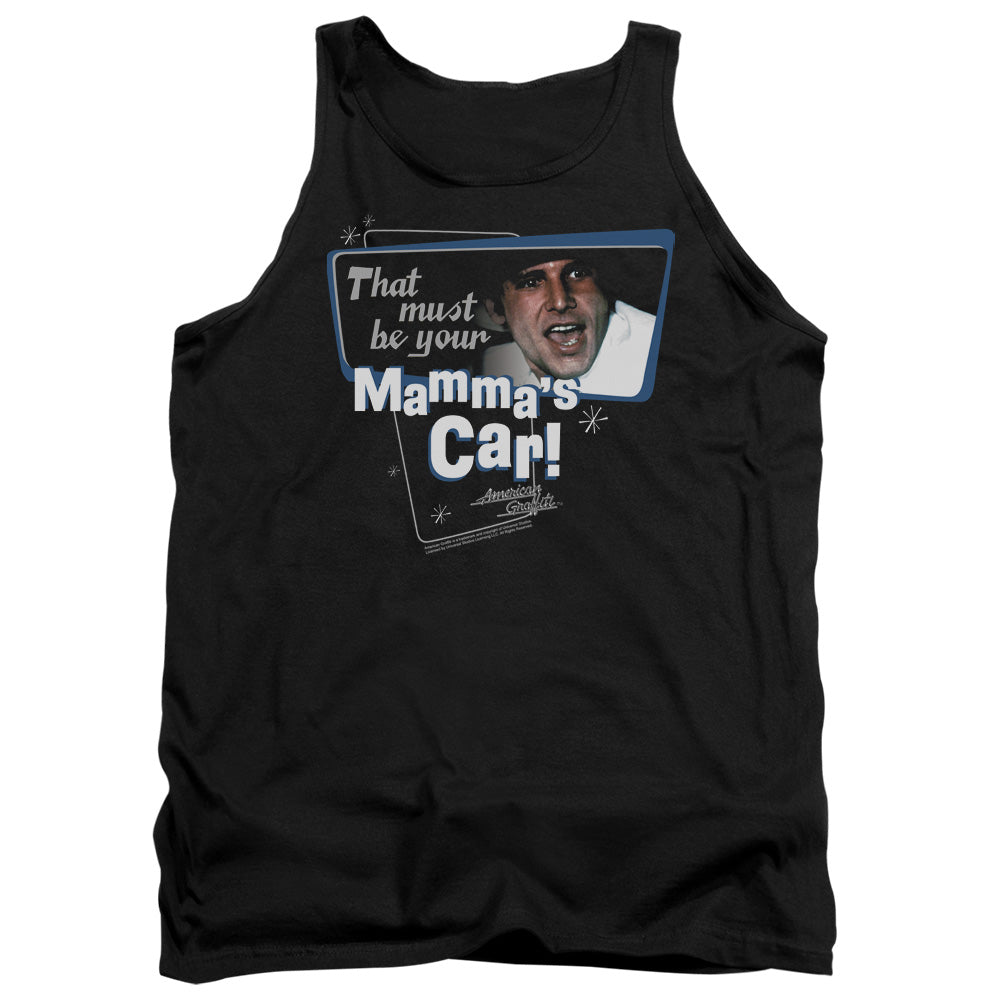 American Grafitti Mammas Car Mens Tank Top Shirt Black Black Officially Licensed