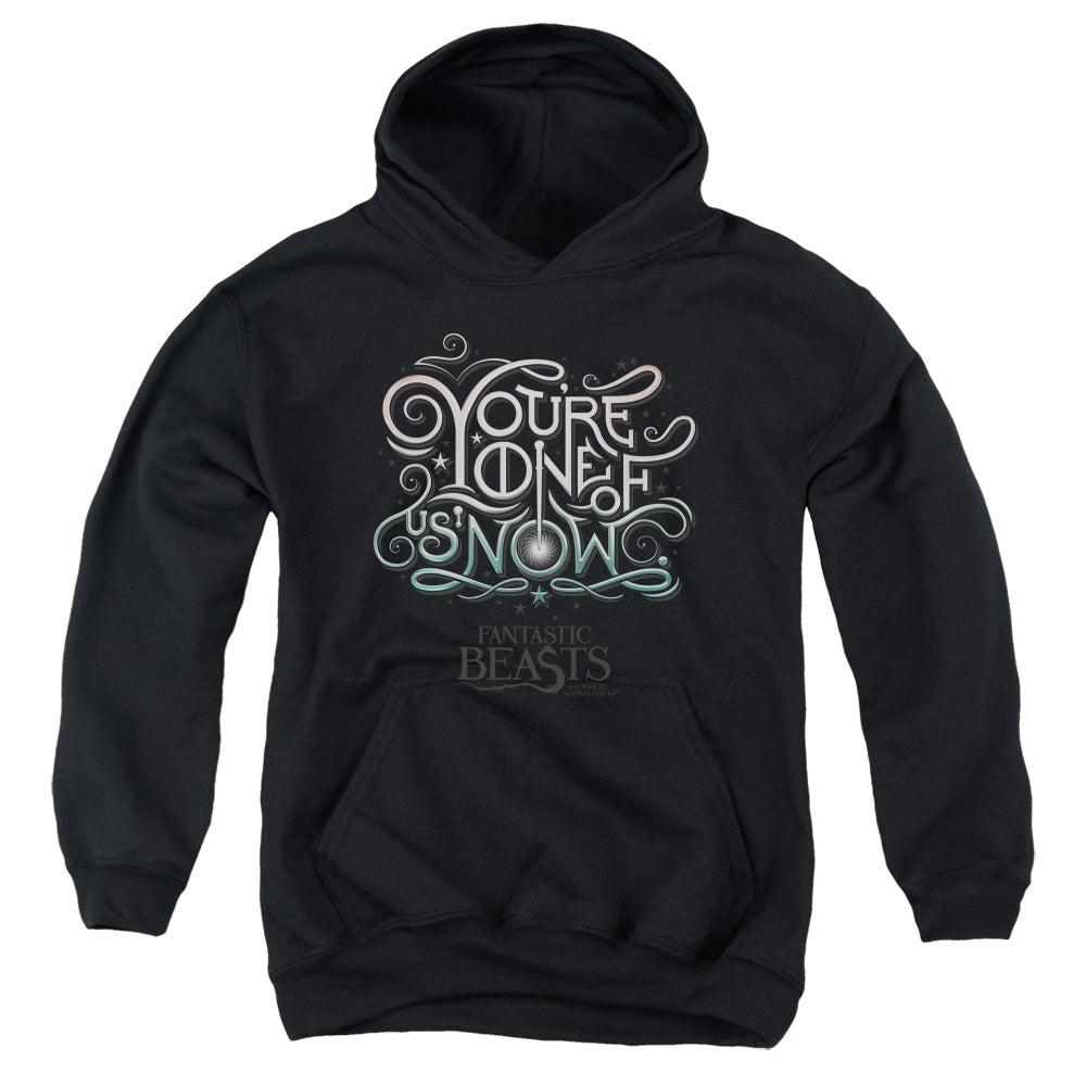 Fantastic Beasts One Of Us Kids Youth Hoodie Black Officially Licensed