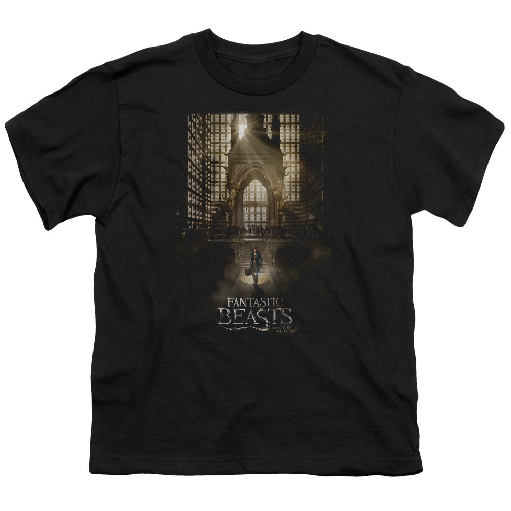 Fantastic Beasts Poster Kids Youth T Shirt Black Officially Licensed