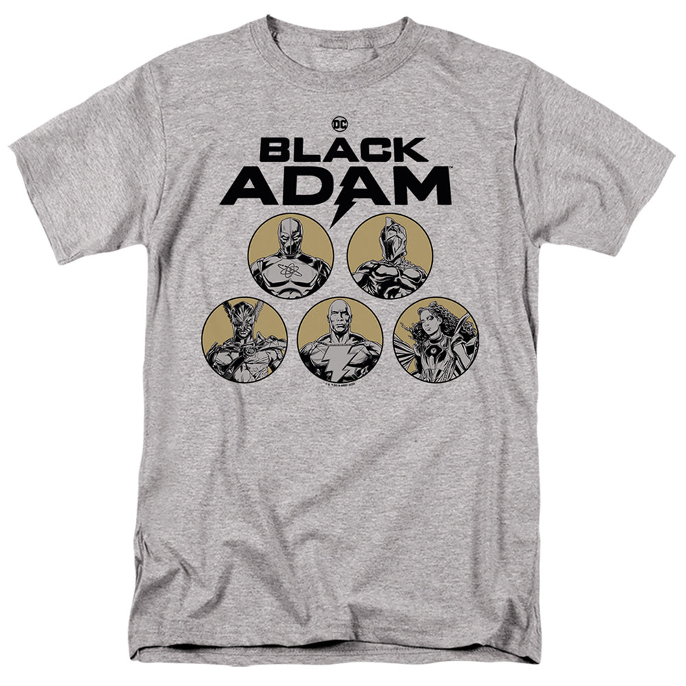 Black Adam Black Adam Contrast Group Mens T Shirt Athletic Heather